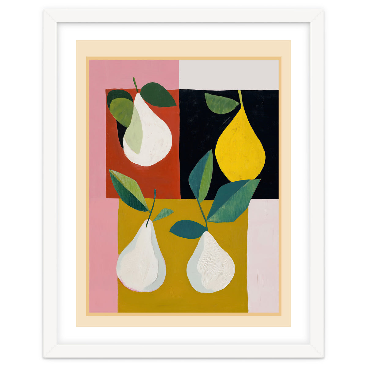 Modern Pears Still Life II