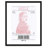 Receipt Art Adele Red thumbnail