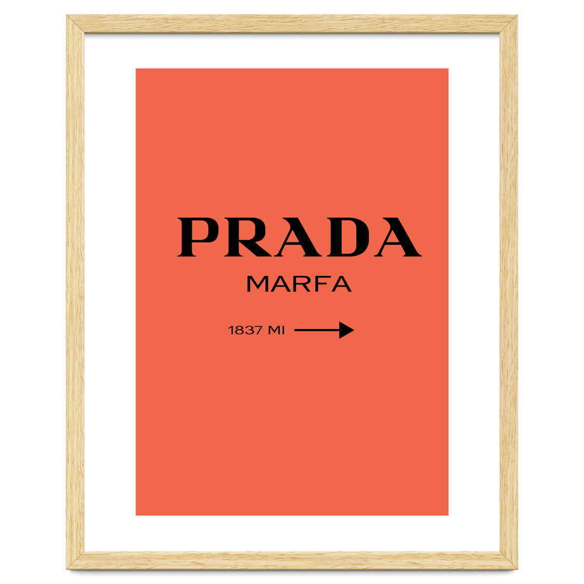 Prada Marfa, Fashion Sign Poster, Chic Decor,