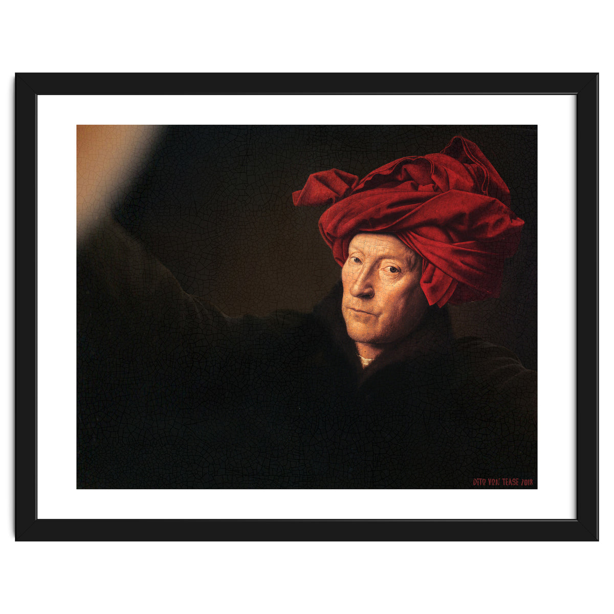 Man In A Turban - Jan Van Eyck - Selfie