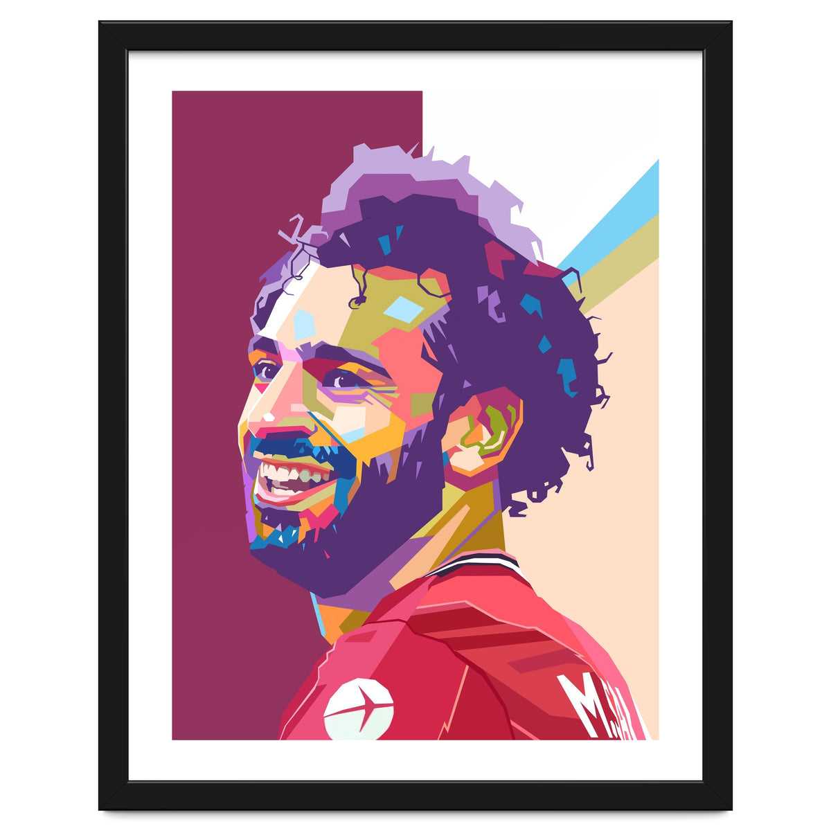 Mohamed Salah pop art portrait