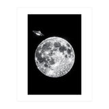 Diamond moon and UFO (Print Only) thumbnail