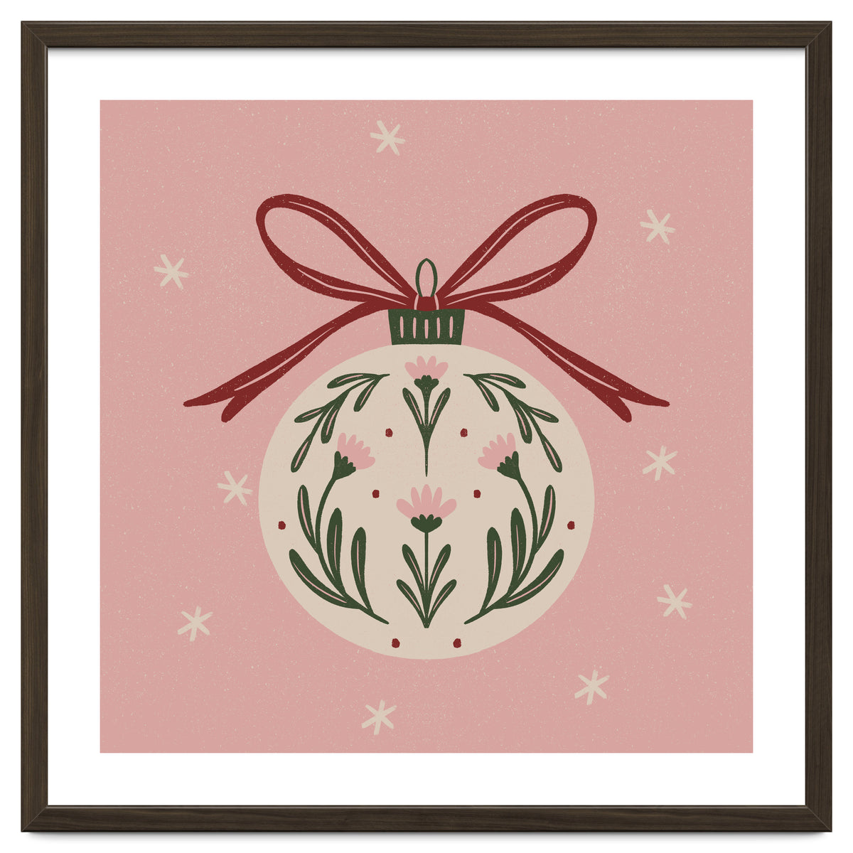 Christmas Flower Globe