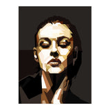 Monica Bellucci Hollywood Actress Retro Style Geometric Illustration (Print Only) thumbnail