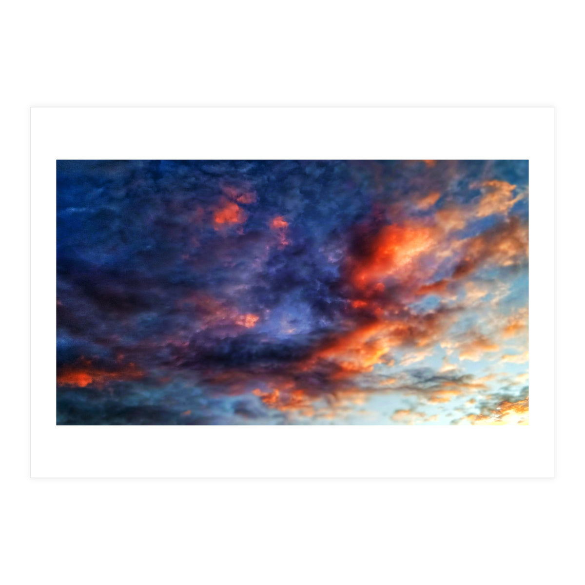 Cloudy sky at sunset  (Print Only)