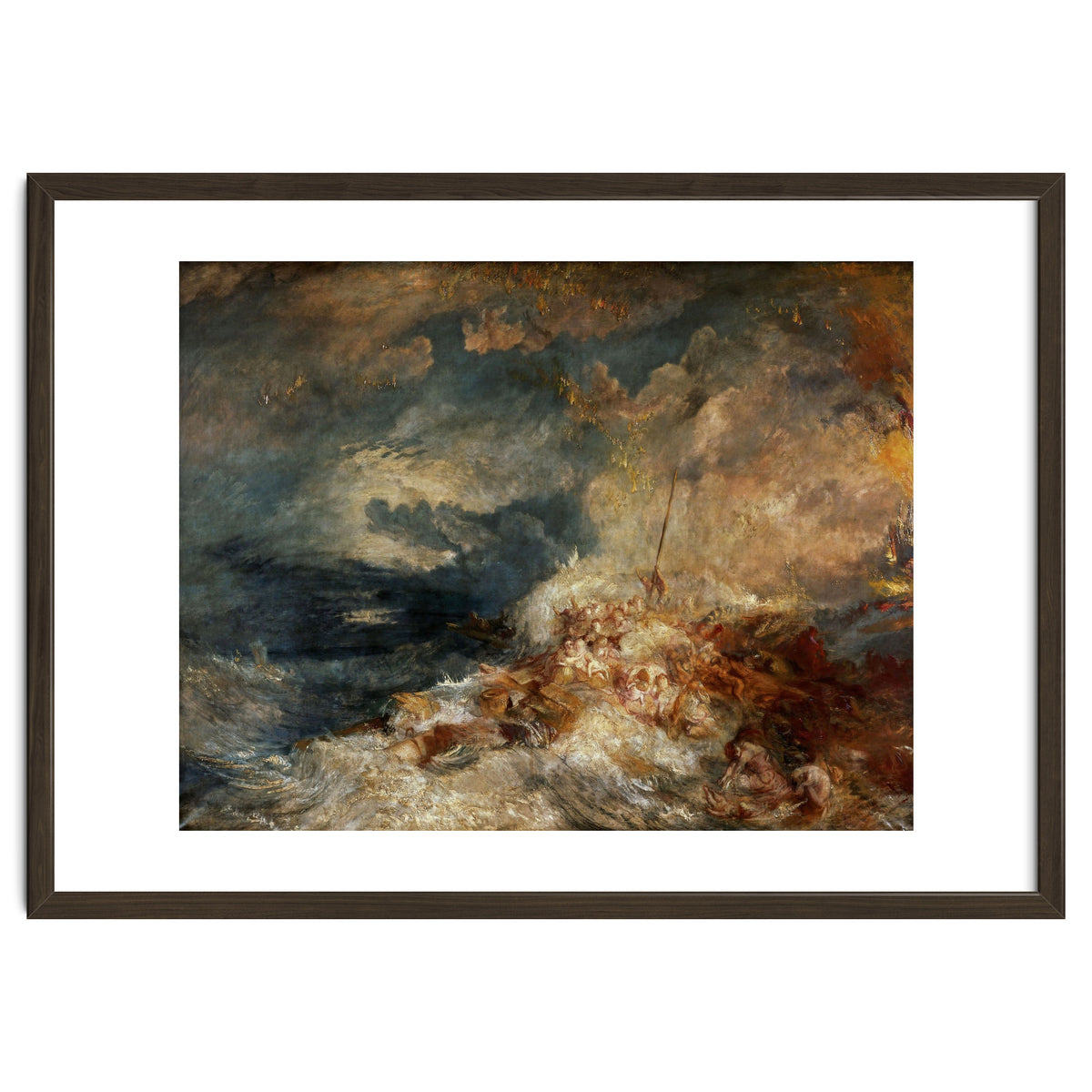 Joseph Mallord William Turner / 'Fire at Sea', c. 1835, Oil on canvas, 171 x 220 cm.