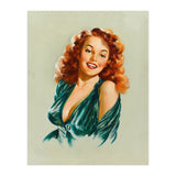Portrait Of A Redhead Pinup Woman (Print Only) thumbnail