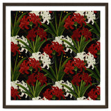 Red and White Spider Lily Flower Print Elegant Botanical Japanese Inspired Floral Artwork thumbnail