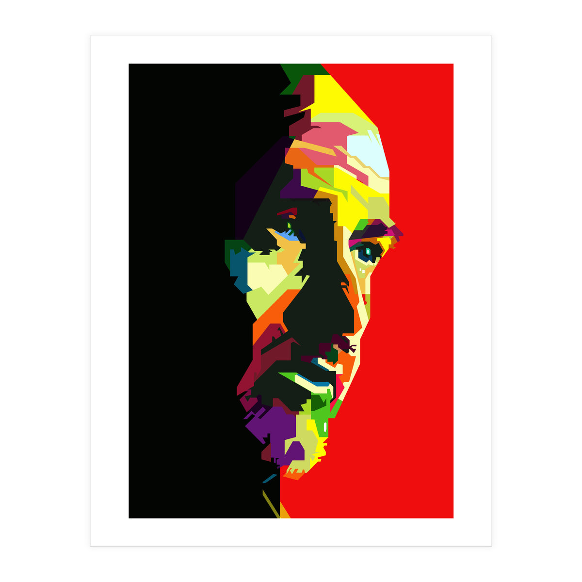 Peter Gabriel English Music Celebrity Pop Art WPAP (Print Only)