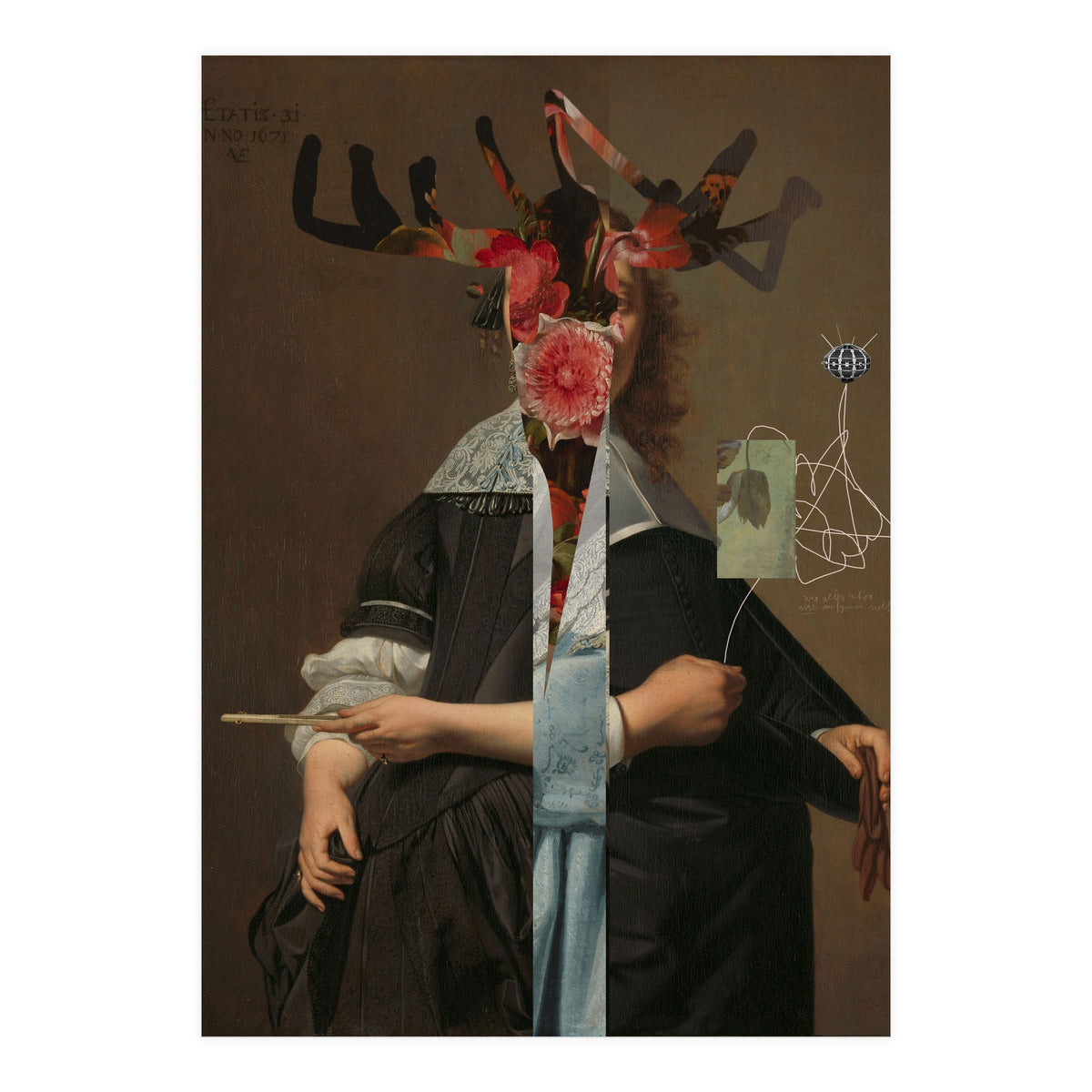 Classic Mix 252 · Hirsch Blumen (Print Only)