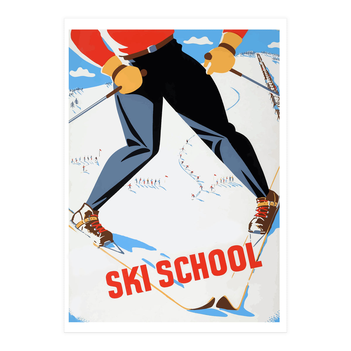 Ski School (Print Only)