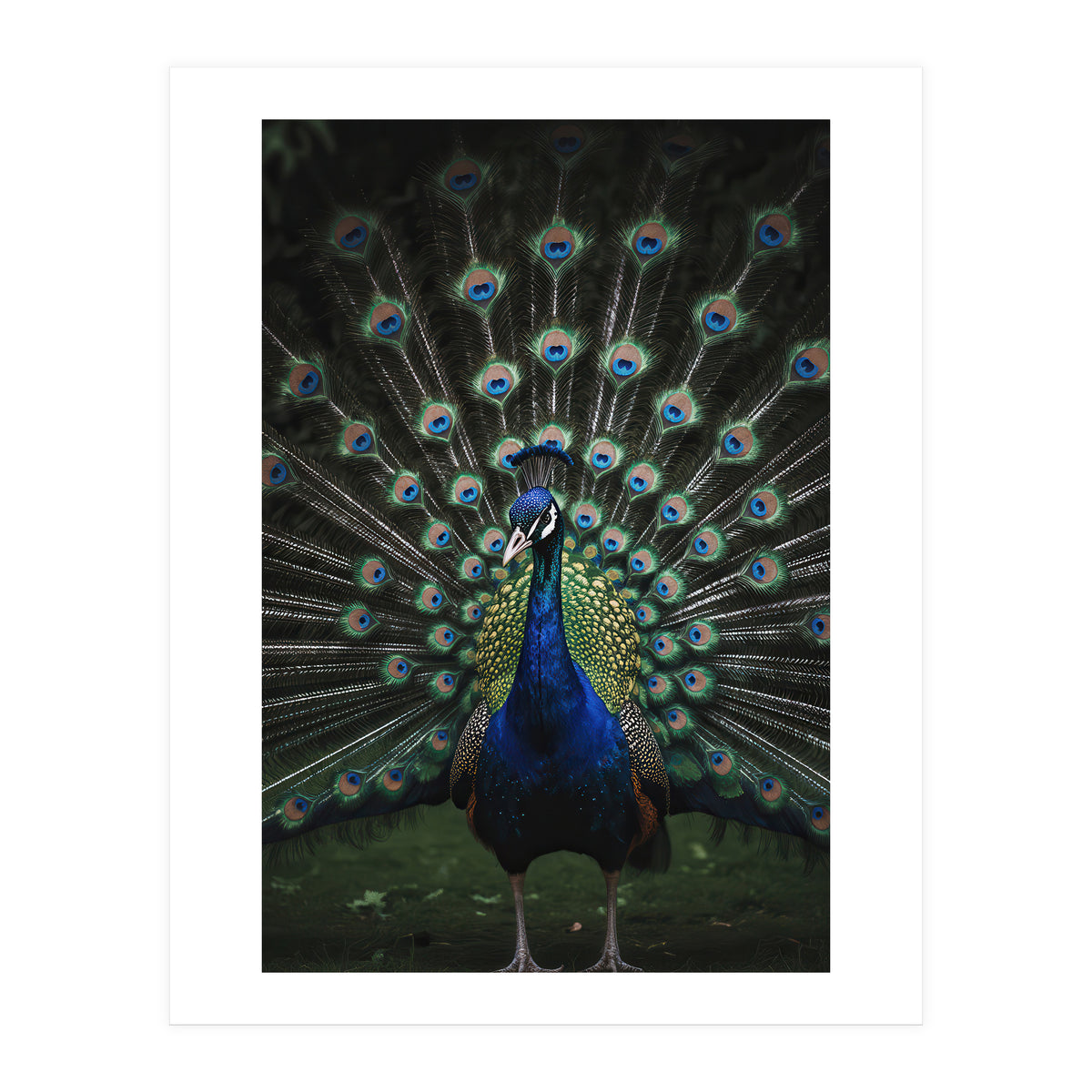 Peacock Portrait Photography (Print Only)