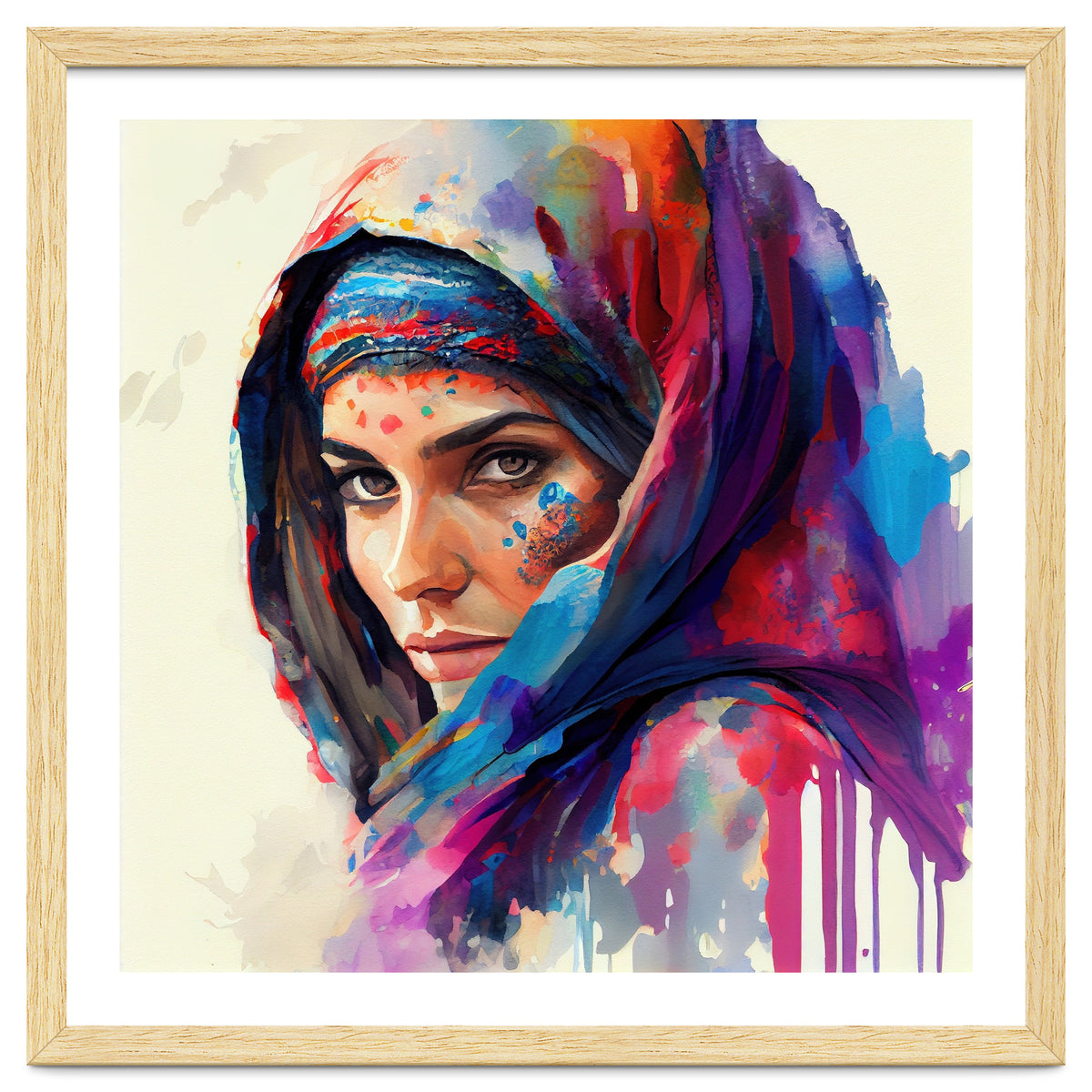 Vivid Veil Side Portrait