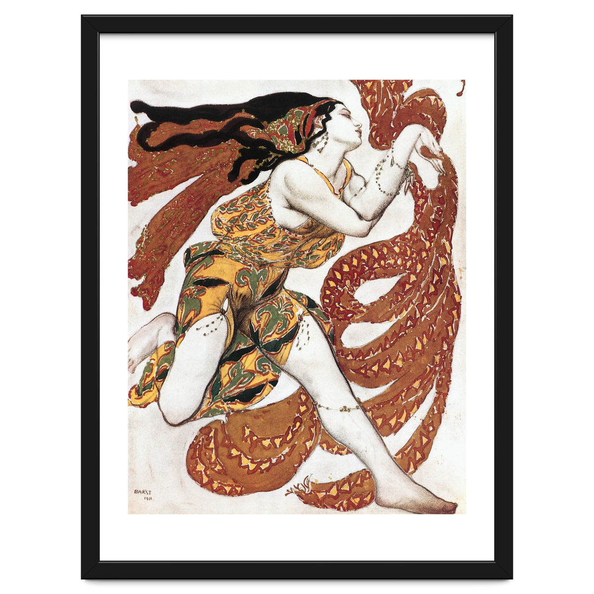 Costume sketch for a Bacchante, from the ballet &quot; Narcissus&quot.