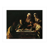 Caravaggio / 'Supper at Emmaus', 1606, Oil on canvas, 141 x 175 cm. JESUS. CRISTO RESUCITADO. (Print Only) thumbnail