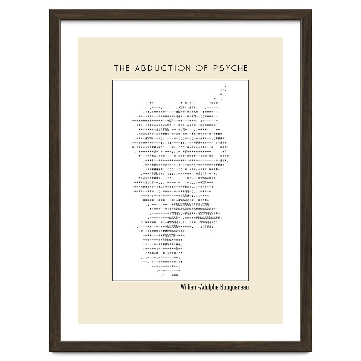 The Abduction of Psyche (1895) – William-Adolphe Bouguereau (ascii art)