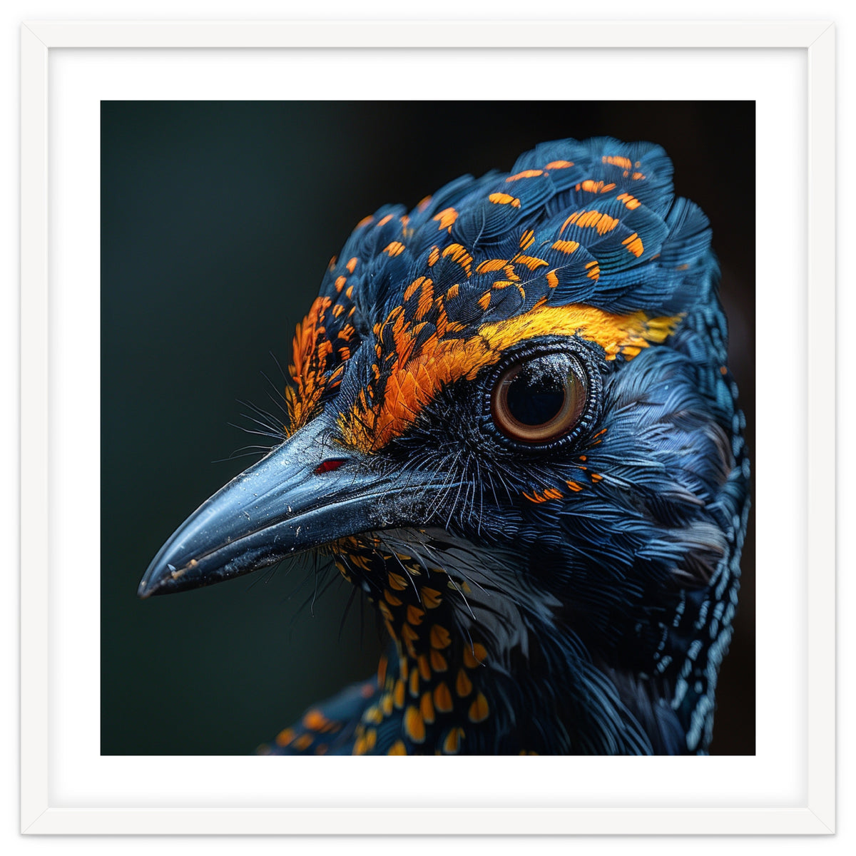 Close Up Of A Colorful Bird Head And Eye
