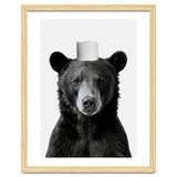 Bear, Toilet Paper Crown, Nursery Animal Art for Children thumbnail