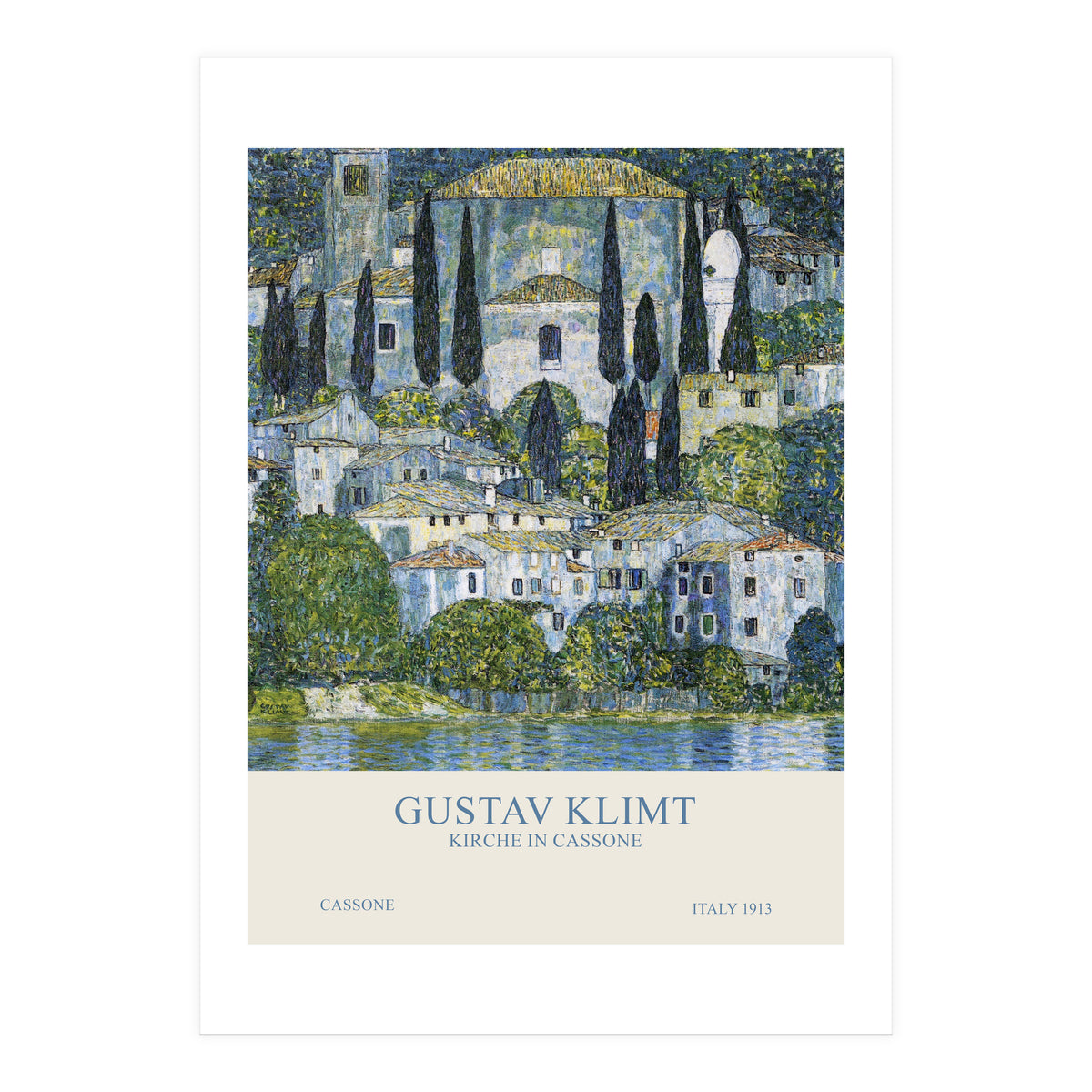 Gustav Klimt - Kirche in Cassone (Print Only)