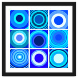 Circles & Rectangles Alt Blue 3 X 3: 4 thumbnail