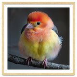 Beautiful Bird With Vibrant Orange And Yellow Plumage thumbnail