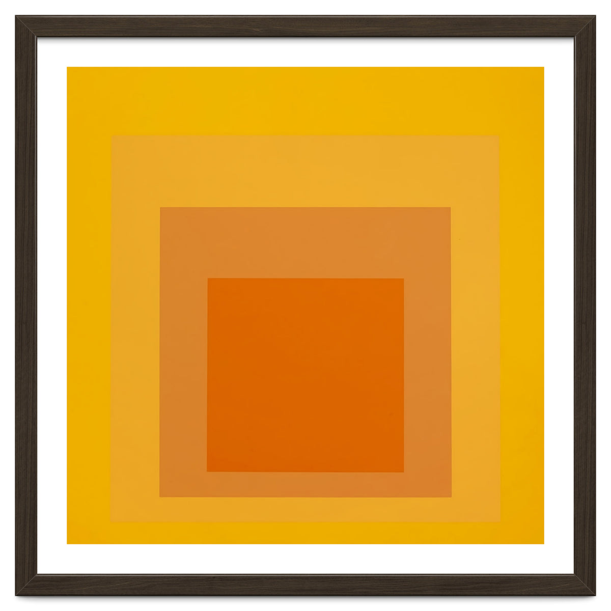 JOSEF ALBERS - HOMAGE TO THE SQUARE YELLOW ORANGE 2. HIGH RESOLUTION