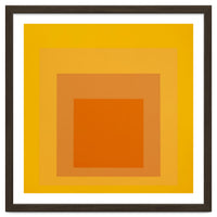 JOSEF ALBERS - HOMAGE TO THE SQUARE YELLOW ORANGE 2. HIGH RESOLUTION