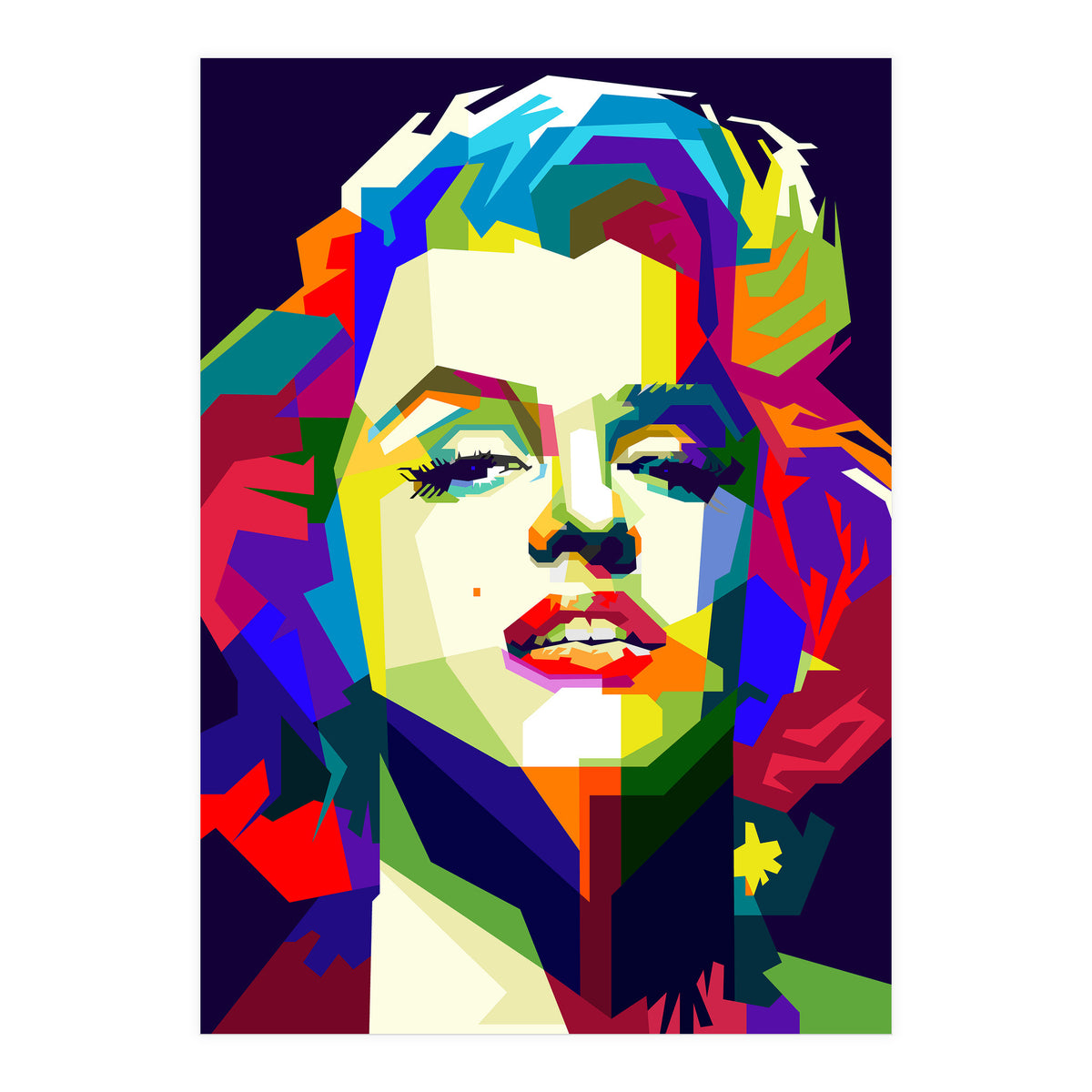 Marilyn Monroe Hollywood Icon Pop Art WPAP (Print Only)