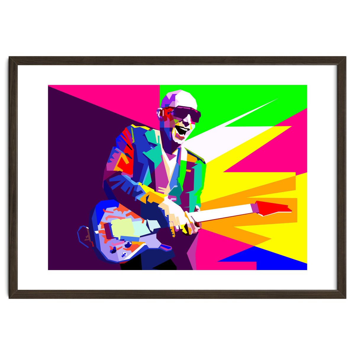 Joe Satriani Rock Guitar Instrumental Pop Art WPAP