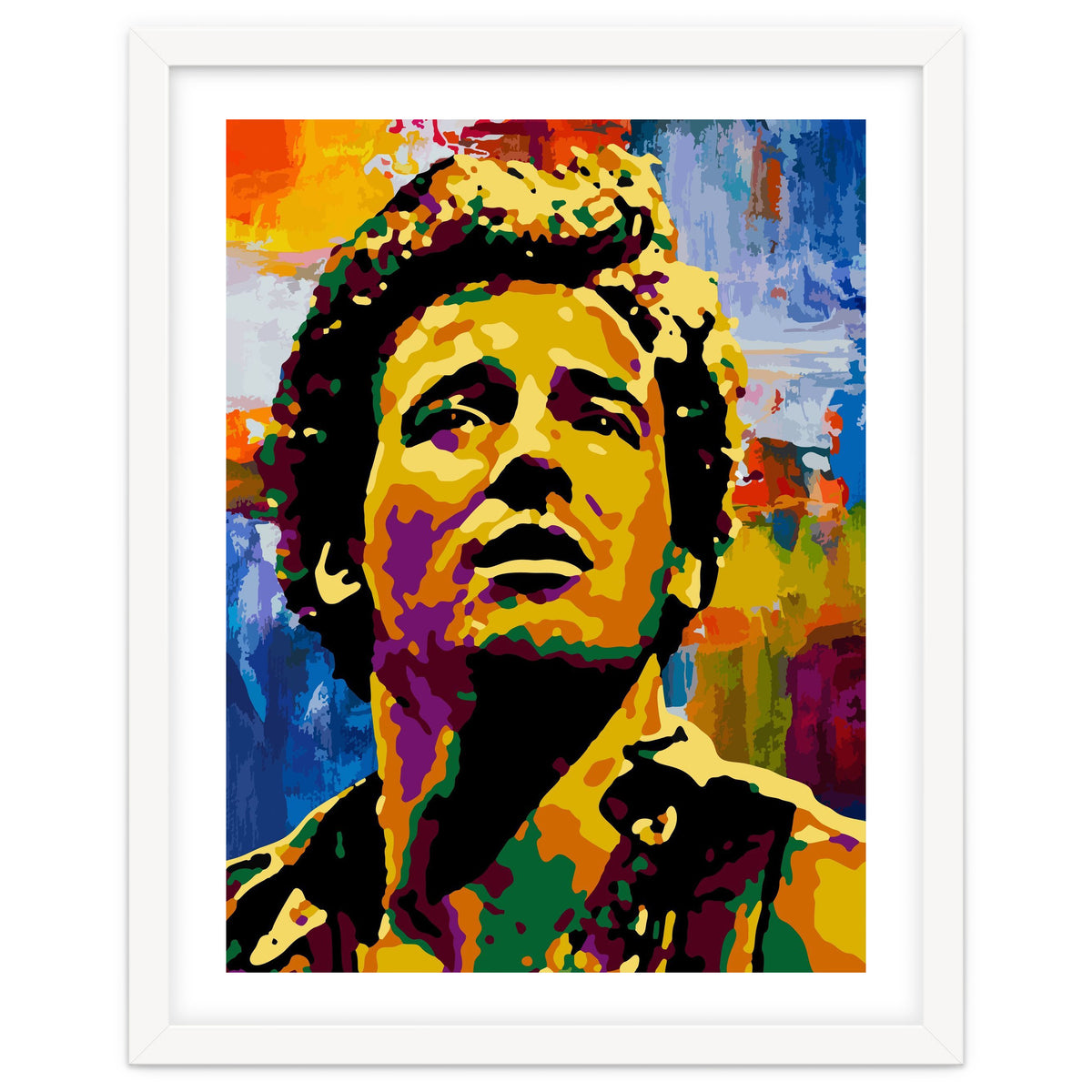 Bruce Springsteen Colorful abstract