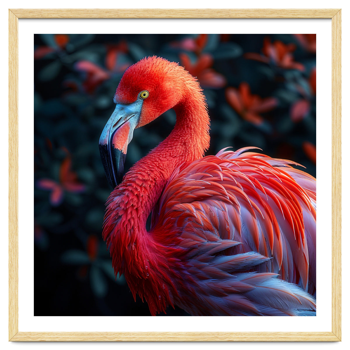 Vibrant Flamingo Bird Profile Majestic Pose