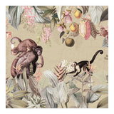 Vintage Exotic Monkeys In African Jungle Landscape (Print Only) thumbnail