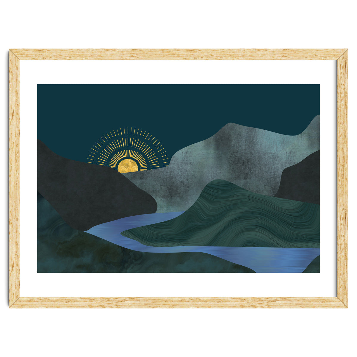 Abstract Landscape Sunrise