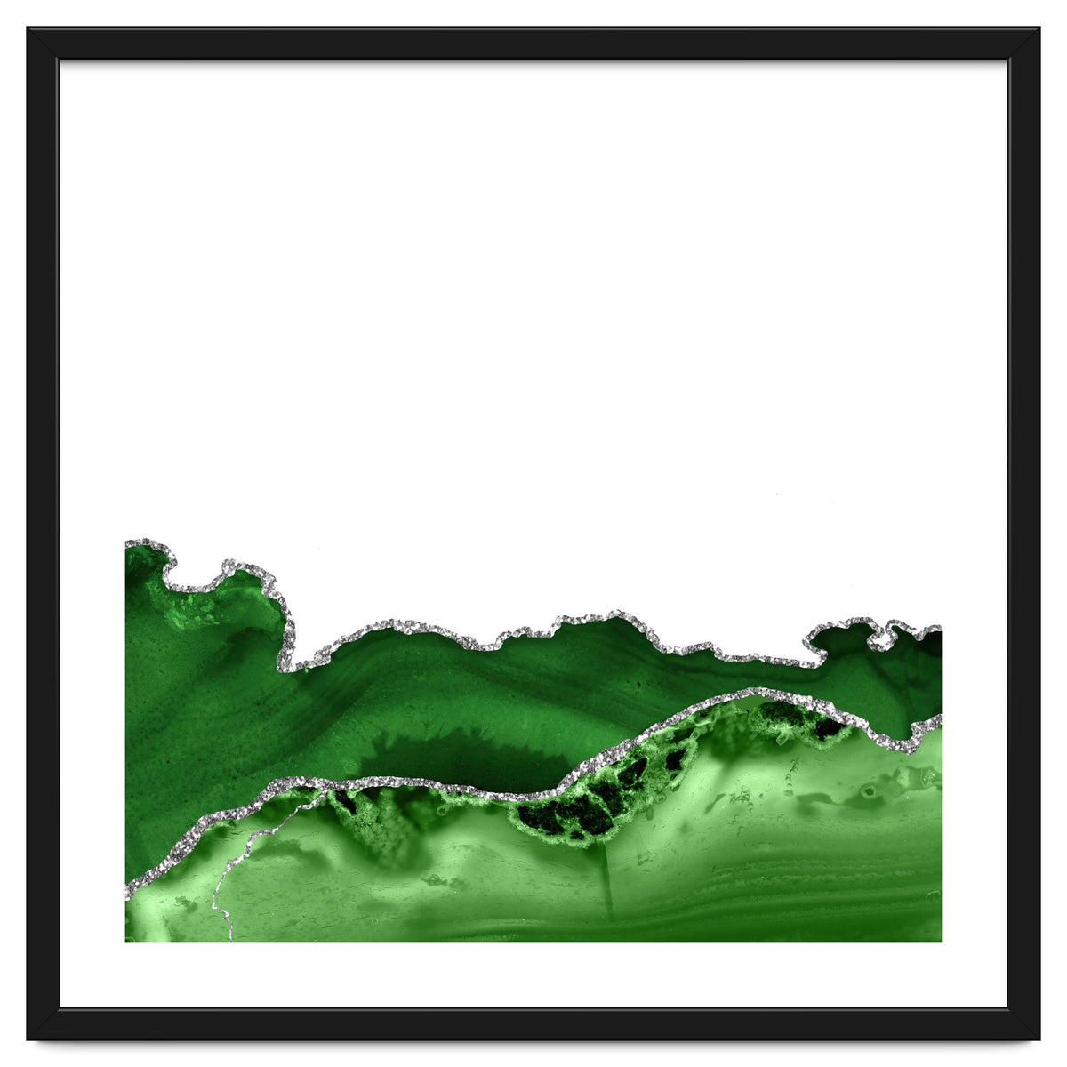 Green & Silver Agate Texture 12