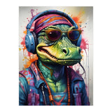 Alligator In Headphones Music (Print Only) thumbnail