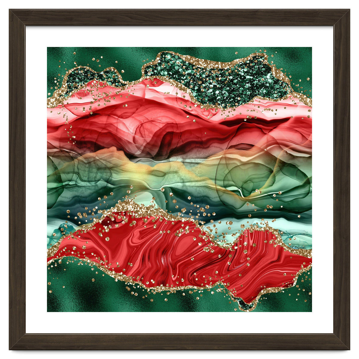 Christmas Glitter Agate Texture 04