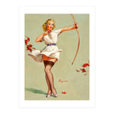 Pinup Sexy Girl Playing A Cupid (Print Only) thumbnail