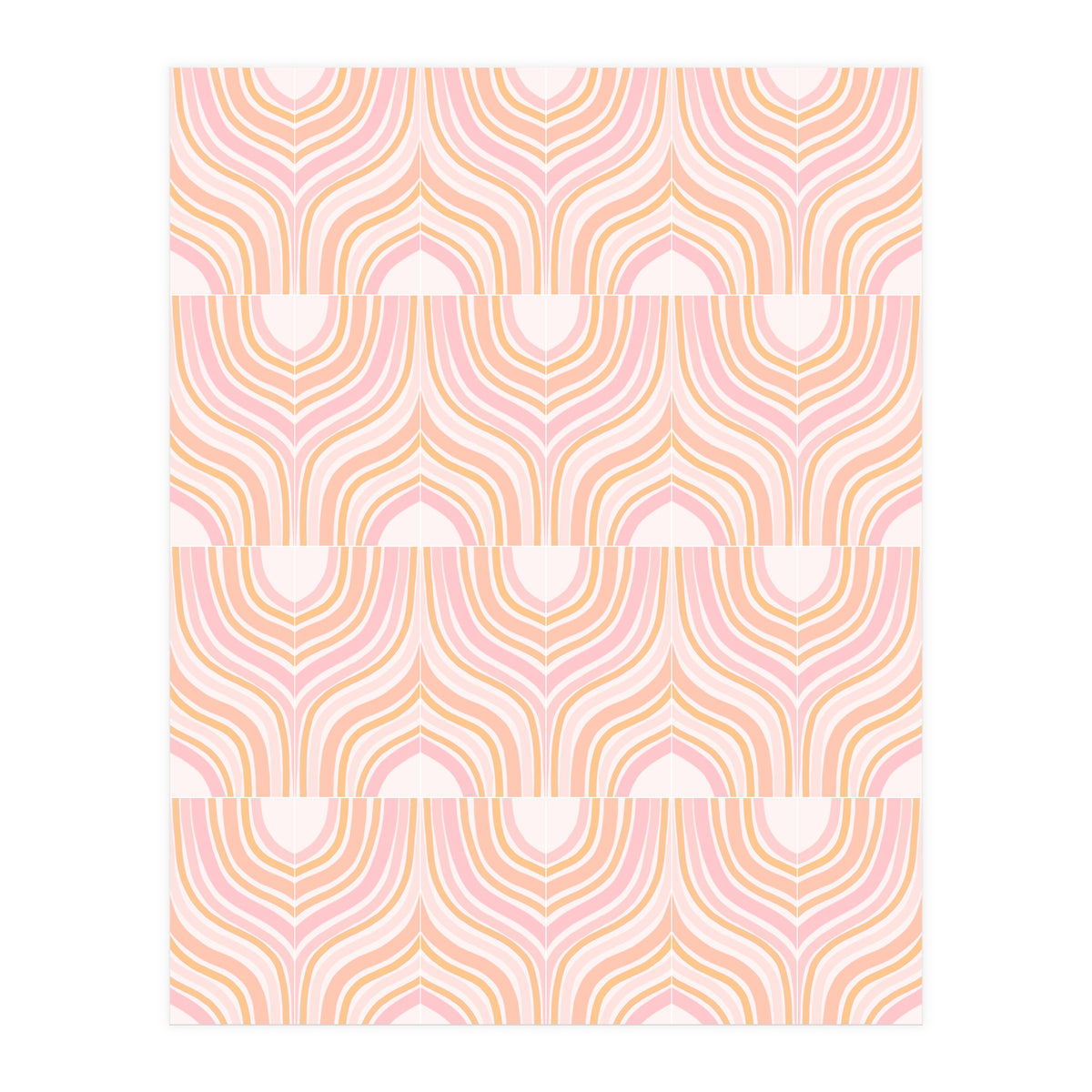 Peachy Marbeling Tiles (Print Only)