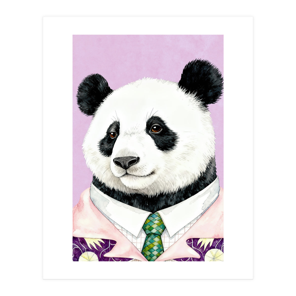Dapper Panda Portrait (Print Only)