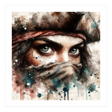 Watercolor Pirate Woman #1 (Print Only) thumbnail