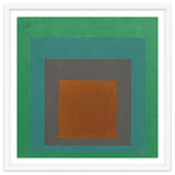 JOSEF ALBERS - HOMAGE TO THE SQUARE GREY BROWN GREEN thumbnail