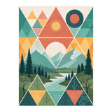 Geometric Convergence: A Mosaic of the Alpine Wilderness (Print Only) thumbnail