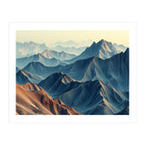 Hyper-Realistic Mountain Range Landscape Art (Print Only) thumbnail