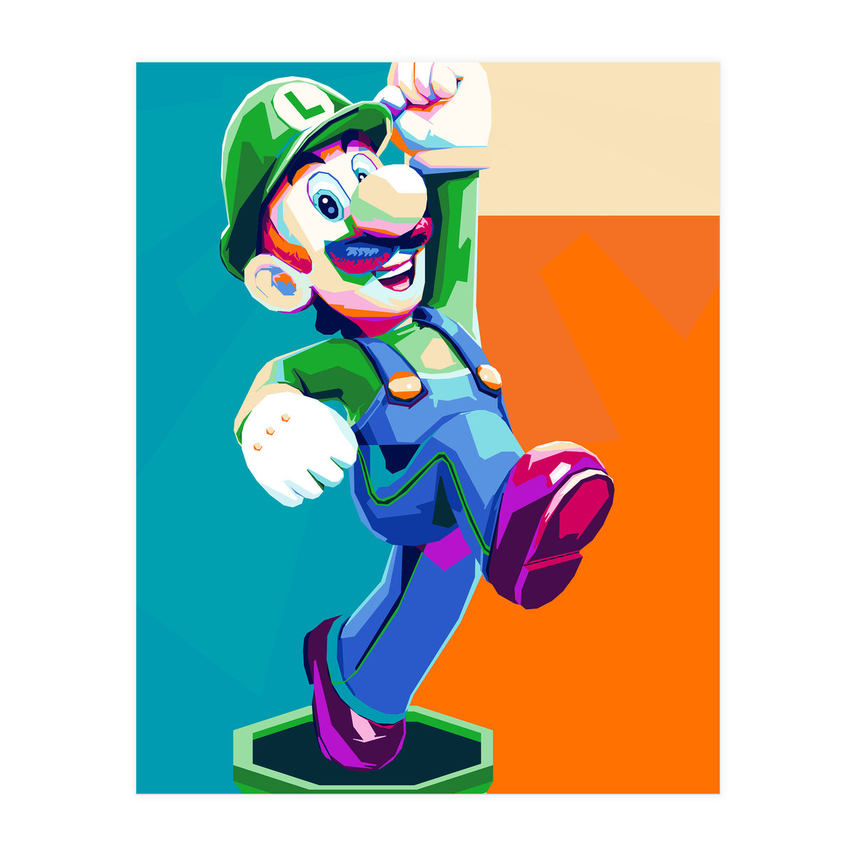 Mario Luigi Pop Art Cartoon Pop Art (Print Only)