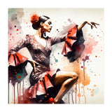 Scarlet Flamenco Side Pose (Print Only) thumbnail