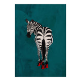 Zebra wearing heals (Print Only) thumbnail