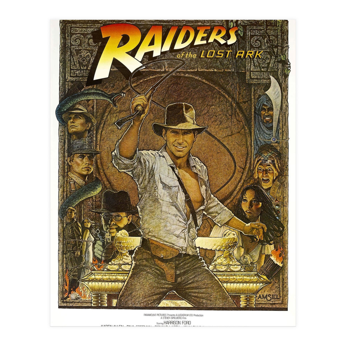 RAIDERS OF THE LOST ARK (1981), directed by STEVEN SPIELBERG. (Print Only)