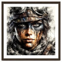 Warrior Woman With Aviator Goggles