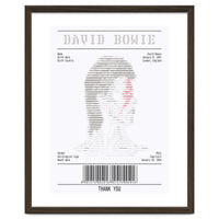 Receipt Art David Bowie