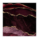 Burgundy & Gold Agate Texture 02  (Print Only) thumbnail